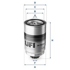 Ufi 2412300 filtro usato  Matera