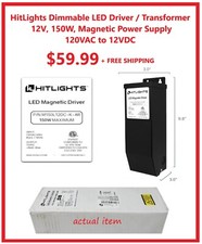 Transformador driver LED regulável 12V 150W, fonte de alimentação magnética 120VAC a 12V comprar usado  Enviando para Brazil
