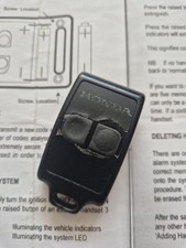 HONDA CIVIC tipo R, S2000 & PORSCHE ETC (CAT2) 2 BOTÕES ALARME REMOTO CHAVEIRO + CÓDIGO comprar usado  Enviando para Brazil