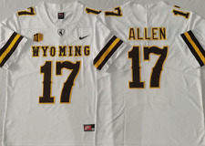 Camiseta masculina Josh Allen #17 Wyoming Cowboys marrom branca costurada P-3XL comprar usado  Enviando para Brazil