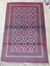 Tapete de área Baluchi feito à mão | Medalhões geométricos tradicionais | Lã vermelha | 6,1x4,0 comprar usado Tapete de área Baluchi feito à mão | Medalhões geométricos tradicionais | Lã vermelha | 6,1x4,0 comprar usado  Enviando para Brazil