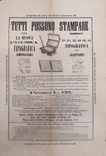 Locandina pubblicità. nuova usato  Mantova