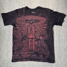 Camiseta Vintage Y2K Throwdown Mma Affliction Like Tamanho XL Wings Vermelha  comprar usado  Enviando para Brazil