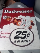budweiser tin sign for sale budweiser tin sign for sale Waymart