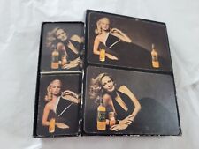 Cartas de baralho de uísque veludo preto baralho duplo sexy mulher 1974 comprar usado  Enviando para Brazil