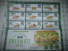 Subway coupons sandwich for sale  Winamac