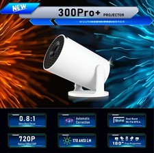 Używany, Przenośny inteligentny projektor LCD Pro plus z systemem Andriod 11 Wifi 6, BT5.4 na sprzedaż  Wysyłka do Poland