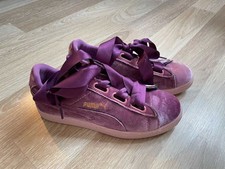 Sneakersy damskie welurowe PUMA Suede Heart trampki różowe fuksja r.38 na sprzedaż  PL