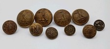 Lote de abotoaduras vintage de botões de metal POD Correios e Polícia 'P' comprar usado  Enviando para Brazil