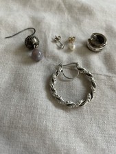 Lot single earrings for sale  Orange