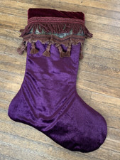 Christmas stocking burgandy for sale  Fillmore
