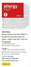 Airx 25x25x1 merv for sale  Orange City