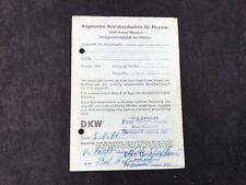 Betriebserlaubnis dkw hummel gebraucht kaufen  Kulmbach