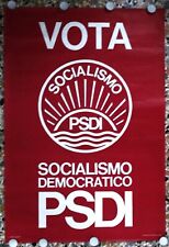 Raro manifesto psdi usato  Villata
