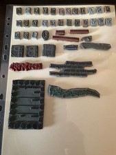 Buchstaben schrift stempelplat gebraucht kaufen  Norderstedt