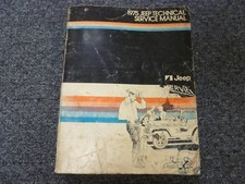 1975 Jeep CJ-5 CJ-6 Renegade Cherokee Shop Manual de Serviço de Reparo OEM Original comprar usado  Enviando para Brazil