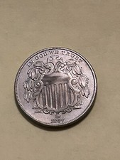 1867 Shield níquel com raios baixo vintage 2.019000 BU comprar usado  Enviando para Brazil