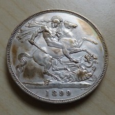Queen Victoria Crown 1899 prata alta qualidade (myrefn18103) comprar usado  Enviando para Brazil