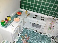 Conjunto de móveis para casa de bonecas 1:2 cozinha pia fogão 2 armários  comprar usado  Enviando para Brazil