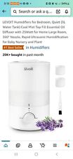Umidificador LEVOIT para quarto, silencioso (tanque de água de 3L) enchimento superior de névoa fria essencial, usado comprar usado  Enviando para Brazil