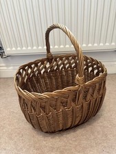 Vintage wicker shopping for sale  NEWCASTLE UPON TYNE