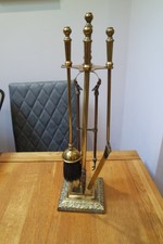 Vintage brass fireside for sale  BROADSTONE