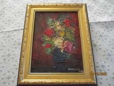 Huile toile bouquet d'occasion  Gap