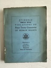 1952 romania evidence for sale  LONDON