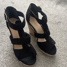 Black suedette strappy for sale  NOTTINGHAM