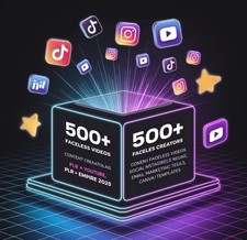 🎯 2025 | 5000+ Vídeos Sem Rosto + Ferramentas de Mídia Social | Carretéis, TikTok, PLR + MRR comprar usado  Enviando para Brazil