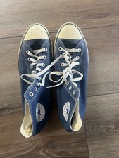 Tênis Converse Chuck tamanho alto 12 azul marinho com cadarço parte superior alta All Star comprar usado  Enviando para Brazil