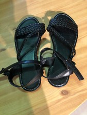 Damensandalen farbe schwarz gebraucht kaufen  Quickborn