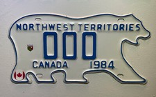 1984 Canada Nordwest-Territorien Kennzeichen Nummernschild Plaque targa placa comprar usado  Enviando para Brazil