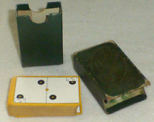 Dominó raro antigo duplo 6 cartas, caixa original, Charles Goodall London, c1900 comprar usado  Enviando para Brazil