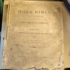 Holy Bible newly translated from the Hebrew John Bellamy 1818 Genesis, usado comprar usado  Enviando para Brazil