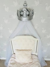 White tulle canopy for sale  NORWICH