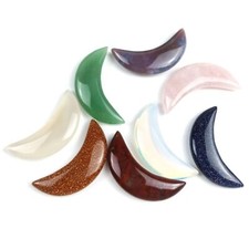 Pedra natural lua crescente terapia equilíbrio energia meditação decoração para casa comprar usado  Enviando para Brazil