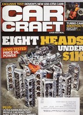 Car Craft September 2012 Eight Heads for Under $1K DYNO TEST PRICE vs POWER comprar usado  Enviando para Brazil