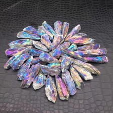 Angel Aura Rainbow Chevron ametista cristal quartzo aglomerado pontos cura 100g comprar usado  Enviando para Brazil