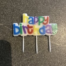 Happy birthday kerze gebraucht kaufen  Uslar