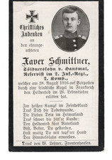 Sterbebild wk1 reservist gebraucht kaufen  Günzburg