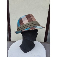 Vintage patchwork fedora for sale  SEVENOAKS