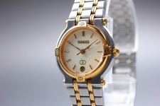 [Perto de ESTADO PERFEITO] relógio feminino gucci 9000L 25mm mostrador marfim data quartzo do Japão comprar usado  Enviando para Brazil