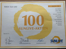 Sunlive alte aktie gebraucht kaufen  Wertheim