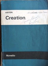 Haydn creation novello for sale  LOOE