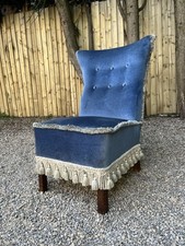 Vintage blue fabric for sale  THIRSK