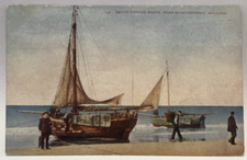 Cartão postal vintage de barcos de pesca holandeses, Scheveningen, Holanda comprar usado  Enviando para Brazil