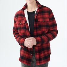 Jaqueta Aeropostal Fannel Masculina Tamanho M Xadrez Vermelho Sherpa Lenhador de Lã Y2K comprar usado  Enviando para Brazil