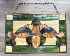 Painel de vitral vintage pendurado 16,25x10,5” cobre - veja Pix comprar usado  Enviando para Brazil