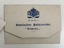 1933 ASSOCIAZIONE PALLACANESTRO "VOMERO" NAPOLI Tessera Socio Fondatore comprar usado  Enviando para Brazil